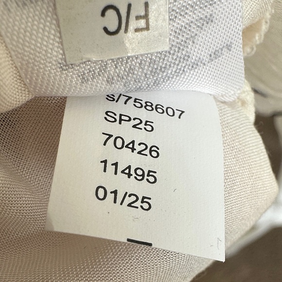 LOFT Cream Blouse with Black Floral Pattern - Picture 7 of 7